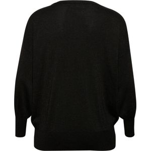 Kaffe - Curve Regitta - Gebreide Trui - Met Glitter - Boothals - Pofmouwen