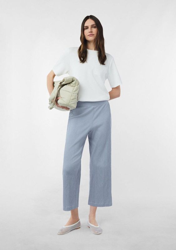 comma - Culottes - Gekreukte Polyester Jersey