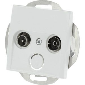 Berker Coax Wandcontactdoos Radio/TV (wit)