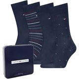 Tommy Hilfiger - Sokken - Marineblauw - 4 Paar in Giftbox