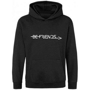Be Friends Hoodie - Be Friends - Heren - Zwart - Maat M
