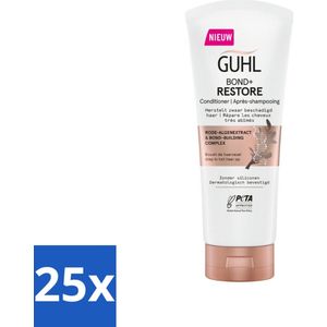 25 x Guhl - Conditioner - Bond+ Restore - 200 ml - Rode-algenextract - Bond-building Complex - Vegan Conditioner - Siliconenvrije Conditioner