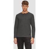 T-shirt - Henley - Heren - Lange Mouwen - Katoenmix