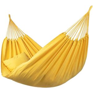 Hangmat Familie 'Pure' Yellow (Geel) | Bijpasende opbergtas | 200 KG | Handgemaakt in Brazilië | 1% For The Planet | Tropilex