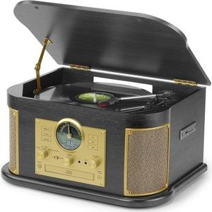 3-Snelheden Platenspeler met Bluetooth en Meerdere Functies