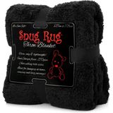 Snug Rug - Sherpa - Fleece Deken - Zwart - 270gsm Sherpa Fleece