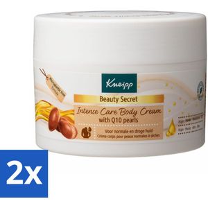2 x Kneipp - Body crème - Beauty Secret - Met Q10 parels - 200 ml - Lichaamscrème - Verzorging - Huidverzorging - Voeden - Hydrateren