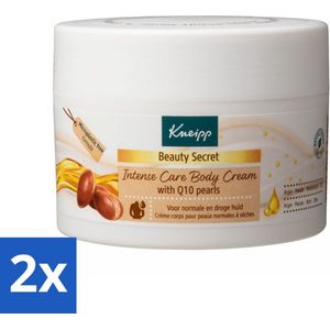 2 x Kneipp - Body crème - Beauty Secret - Met Q10 parels - 200 ml - Lichaamscrème - Verzorging - Huidverzorging - Voeden - Hydrateren