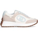 Liu Jo - Sneakers Lolo 17 - Beige - Leer - Platform Sneakers met Kalfsleer en Suède
