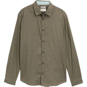 Tom Tailor - Regular Fit - Overhemd - Effen - Katoen-Linnen