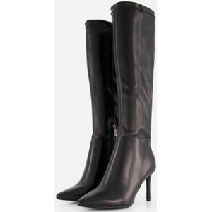 Tamaris - Lange Laarzen - Zwart - Knielaarzen - 9 cm Stilettohak