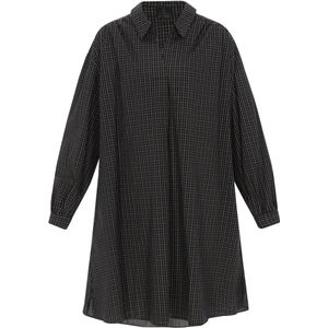 DreiMaster Klassik Jurk  grijs / zwart