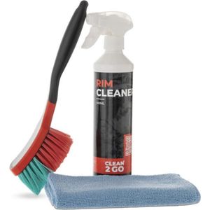 Fresh wheel box - velgenreininger - fresh velgen box - Clean2Go - auto - velgenreiniger - microvezeldoek - borstel - schoonmaak - car detailing - autoschoonmaak -