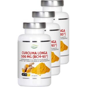 Nutrivian | Curcuma Longa 500mg | 60 Capsules | 3 stuks | 3 x 60 capsules