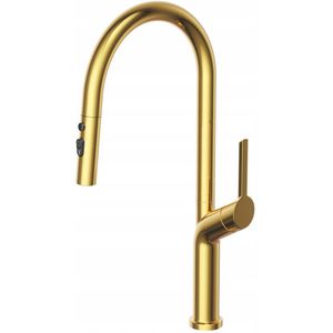 Keukenmengkraan Round Pro Goud - Flexibel & Stijlvol