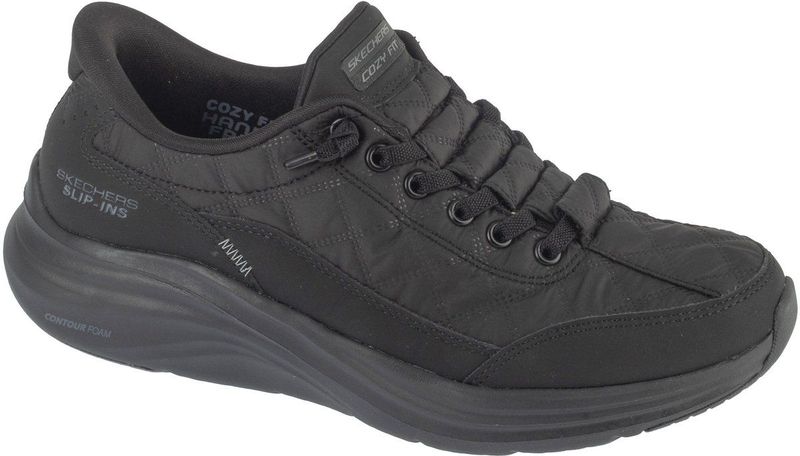 Skechers - Contour Foam - Sneaker - Zwart - Dames