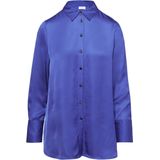 Blouse - Viscose-satijn - Lange Lijn - Met Metalen Knopen - Klassieke Overhemdkraag