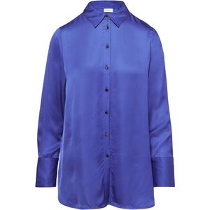 Blouse - Viscose-satijn - Lange Lijn - Met Metalen Knopen - Klassieke Overhemdkraag