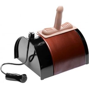 XR Brands - LoveBotz - Saddle Deluxe Riding Sex Machine with Dual Attachments - Blac