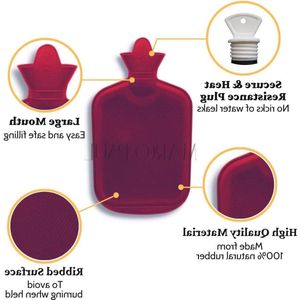 1.8L Warmwaterkruik Comfort - Nek, Rug, Schouder Pijnverlichting - Artritis, Menstruatiepijn - Bed Warmer - Natuurlijk Rubber - Veilige Warmte (1 pak)