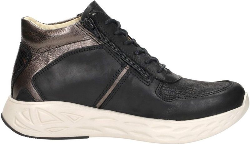 Wolky - 0570690 - Veterschoenen - Zwart combi