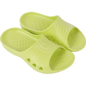 Superlichte en duurzame, limoenkleurige slippers van hoogwaardig rubber - BAMBINO LEMIGO / 32-33
