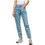Pepe Jeans - Violet Floral - Hoogzittende Jeans