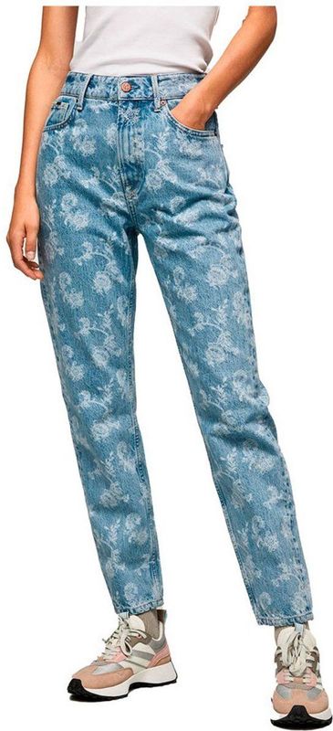 Pepe Jeans - Violet Floral - Hoogzittende Jeans