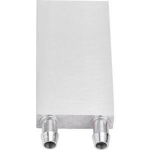 Waterkoelblok CPU-radiator voor pc - Aluminium zilverkleurig - 40 x 80 x 12 mm .
