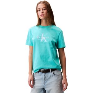 Calvin Klein Jeans, Dames, Tops, Blauw, Maat: XS Katoen,