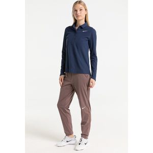 Nike Women Long Sleeve Polo Navy