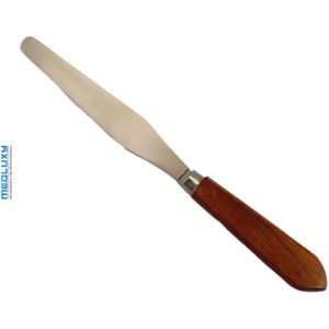 MEDLUXY® - RVS Hars Wax Creme Spatel - 20 cm - hout handvat (ontharing)