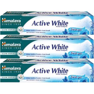 Himalaya Gum Expert Herbal Toothpaste - Active White Fresh Gel - 75ml (Pack of 3)