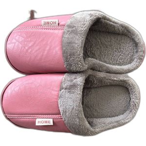 warme winter Slippers-unisex-roze-maat 36-37