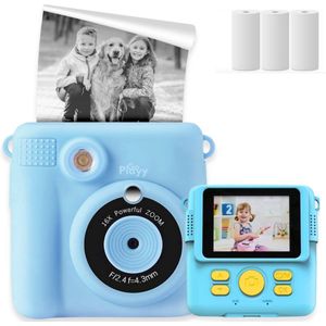 Digitale Instant Kindercamera Montessori speelgoed 10-in-1 Interactieve Speelgoed Camera - Educatief speelgoed met Smartgames - Kinderspeelgoed 4 Jaar tot 10 Jaar. Fototoestel voor Kinderen – Blauw