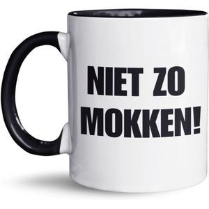 NietMokken.nl – Niet Zo Mokken Mok – Grappige Koffiemok – Perfect Cadeau – 325ml – Vaatwasser- en Magnetronbestendig - Leuk cadeau voor mensen die veel klagen - Keramische tas 325ml