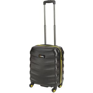National Geographic Handbagage Harde Koffer / Trolley / Reiskoffer - 54x35x20cm - Arete - Zwart