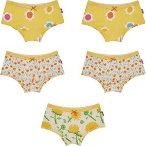 Claesen's Hipster 5 Pack Meisjes Onderbroek - MultiFlower - Maat 164