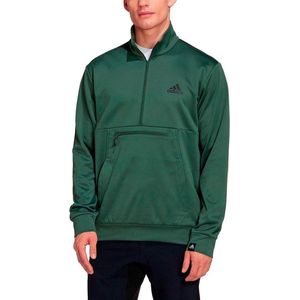 Adidas Gg Sl Halve Rits Sweatshirt Groen L Man