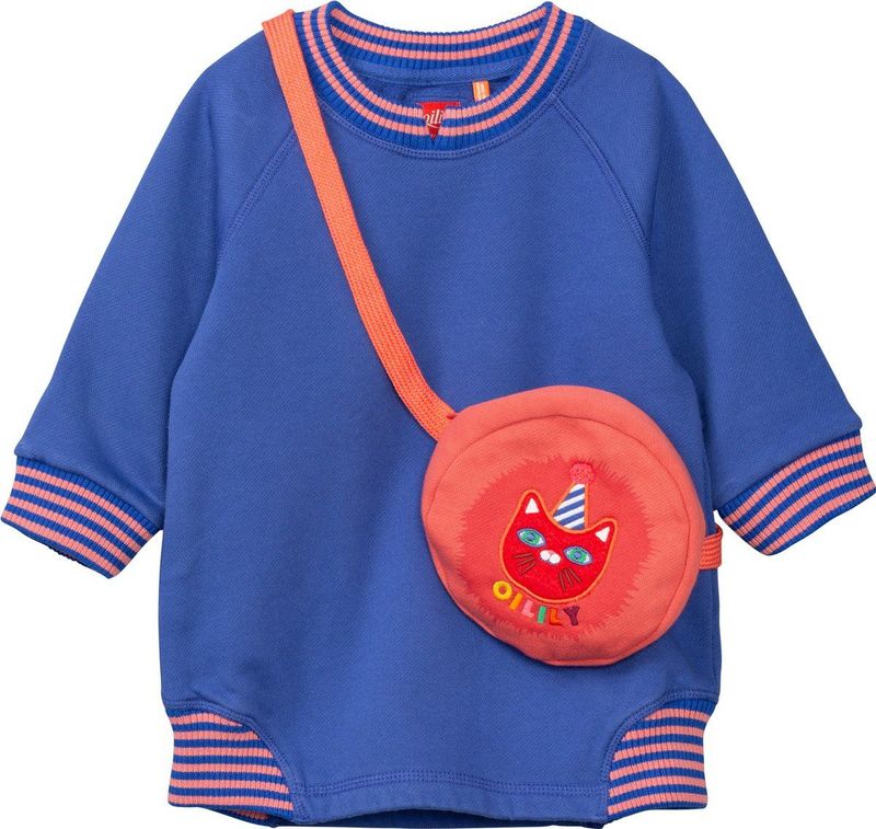Oilily - Doemaar sweat dress - Blauw - 74/12m
