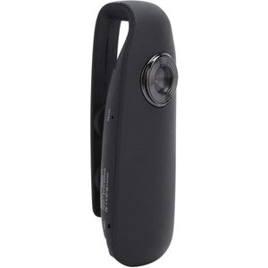 DV007 Draagbare HD 1080P Mini-camcorder, Bewegingscamera Achterclip Gemonteerd, 5-pins Micro-USB 30fps 50hz / 60hz, Ontwerp voor Dashcam Motorfietsslijtage, Zwart