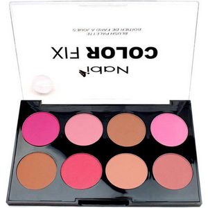 Nabi Color Fix Blush Palette - 8 Tinten Blush - 28 g