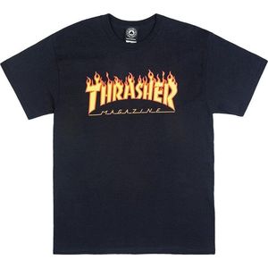 Thrasher Flame T-Shirt Black