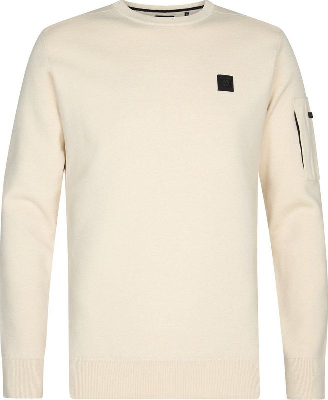 Petrol Industries - Heren Fijngebreide Trui Raleigh - Geel - Maat S