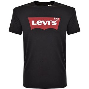 Levi's - T-shirt Logo Print Zwart - Heren - Maat XL -