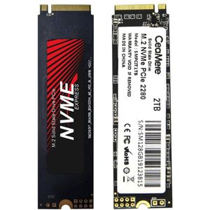 Gloovon® - K960 - Interne SSD - NVMe M.2 - PCI Express - 2 TB - 2000MB/s Lezen - 1600MB/s Schrijven