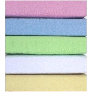 Badstof hoeslaken met elastiek voor ledikant 60x120 cm