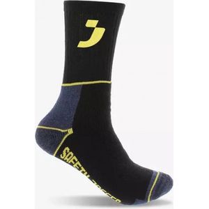 SAFETY JOGGER Werksok geel / zwart - bundel 3 paar - Maat 43 - 47