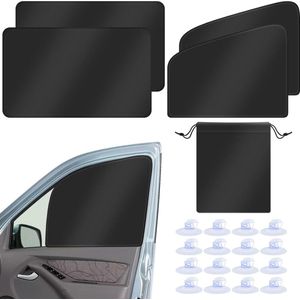 Zonwering auto UV-bescherming magnetisch- 4 stuks met zuignappen en opbergtas zonwering zuignap