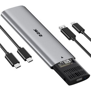 Gereedschapsvrije M.2 NVMe SSD-behuizing - USB C 3.2 Gen 2 10Gbps PCIe - Ondersteuning UASP Trim - 2230/2242/2260/2280